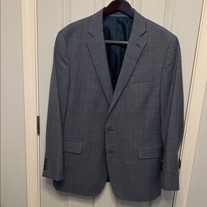 Stafford Classic Gray Checkered Blazer